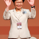 Carrie Lam waves after she won the election for Hong Kong's Chief Executive in Hong Kong, China March 26, 2017.
